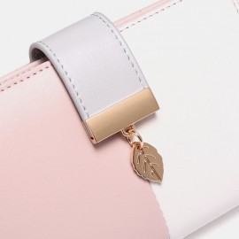 Women Genuine Leather RFID Anti Theft Multi-slots Bifold Wallet Purse Clutches Bag