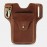 Men Genuine Leather Multifunction Keychain Sport Waist Bag Retro 6.5 Inch Phone Bag Waterproof Belt Bag
