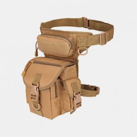 Men Oxford Cloth Camouflage Outdoor Sport Reporter Photography Leg Bag Waist Bag Shoulder Bag