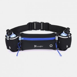 Unisex Sports Fanny Pack Double Pocket Running Sports Water Bottle Belt Bag Phone Waist Bag