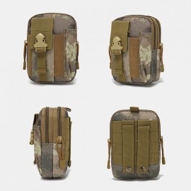 Men Camouflages Large Capacity Waterproof 6 Inch Phone Bag Outdoor Sport Waist Bag Tactical Bag