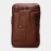 Men Genuine Leather Retro Business Double Layers 6.5 Inch Phone Bag Waist Bag With Belt Loop
