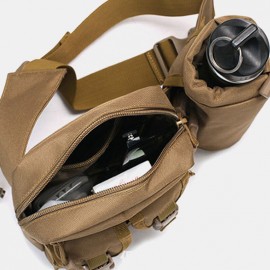 Men Nylon Camouflages Multifunction Outdoor Water Bottle Waist Bag Tactical Bag