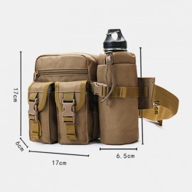 Men Nylon Camouflages Multifunction Outdoor Water Bottle Waist Bag Tactical Bag