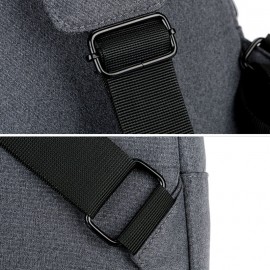 Men USB Charging Multi-pocket Chest Bag Oxford Non-slip Wear-resistant Waterproof Casual Shoulder Bag Crossbody Bags