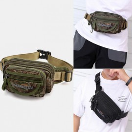 Men Waterproof Multi-pocket Camouflage Outdoor Chest Bag Belt Bag Sling Bag