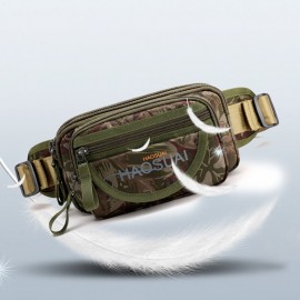 Men Waterproof Multi-pocket Camouflage Outdoor Chest Bag Belt Bag Sling Bag