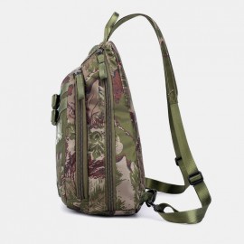 Men Camouflages Multifunction Large Capacity Waterproof Sport Chest Bag Shoulder Bag Crossbody Bag Backpack