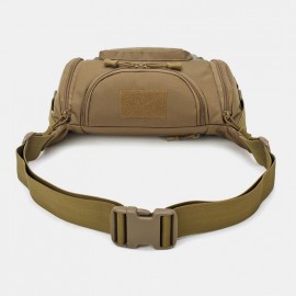 Men Canvas Camouflage Outdoor Tactical Sport Riding Waist Bag Shoulder Bag Chest Bag