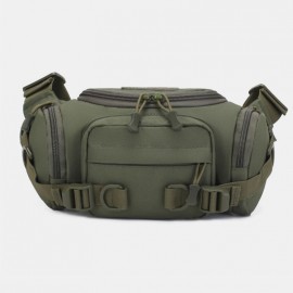 Men Canvas Camouflage Outdoor Tactical Sport Riding Waist Bag Shoulder Bag Chest Bag