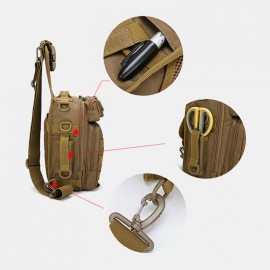 Men Nylon Camouflage Multifunction Large Capacity Outdoor Fishing Crossbody Bags Chest Bag Tactical Bag