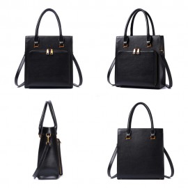 Brenice Women Solid Multifuction Handbag Work Crossbody Bag Muti-Pocket Multipurpose Bag
