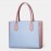 Women PU Leather Patchwork Multifunction Multi-pocket 13.3 Inch Laptop Key Handbag Shoulder Bag