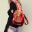 Women Genuine Leather Rivet Backpack Handbag Shoulder Bag