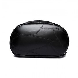 Women Genuine Leather Rivet Backpack Handbag Shoulder Bag