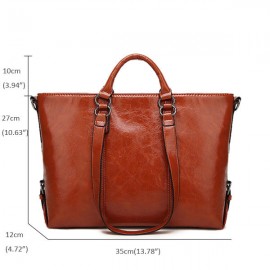 Women Fashion Minimalist Handbag Leisure Business Shoulder Bag Tote Bag
