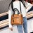 Women PU Leather Tote Handbag Retro Solid Leisure Crossbody Bag