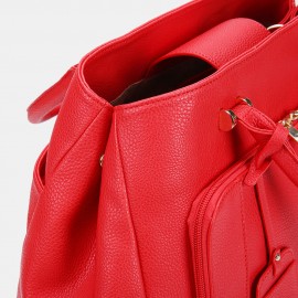 Women Design Solid Handbag Multifunction Crossbody Bag Fashion Bag
