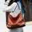 Women Faux Leather Retro Fashion Large Wax Leather Capacity Handbag Shoulder Bag Tote