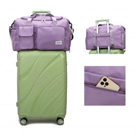 Women Oxfords Cloth Casual Large Capacity Travel Bag Wet and Dry Separation Design Waterproof Luggage