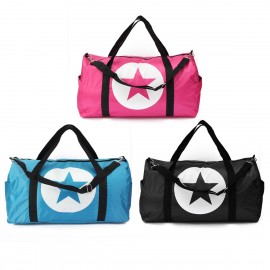 Unisex Waterproof Nylon Large Capacity Travel Luggage Bag Sports Gym Star