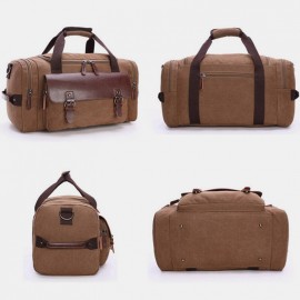 Men Casual Fashion Large Capacity Canvas Travel Outdoor Luggage Multi-pocket High Quality Crossbody Bag Shoulder Handbag