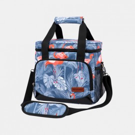 Women Multifunction Waterproof Print Lunch Box bag Insulated Bag Crossbody Bag