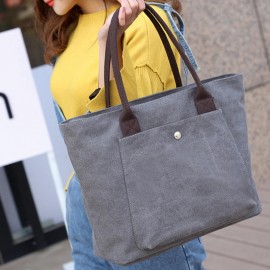 Women Canvas Large Capacity Handbag Leisure Shoulder Bag